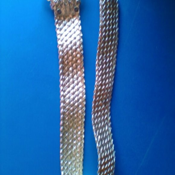 Vintage 70's Belt Gold Belt Fashion Retro - Picture 4 of 9